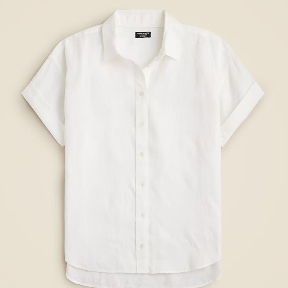 J. Crew Capitaine shirt in Baird McNutt Irish linen NWT